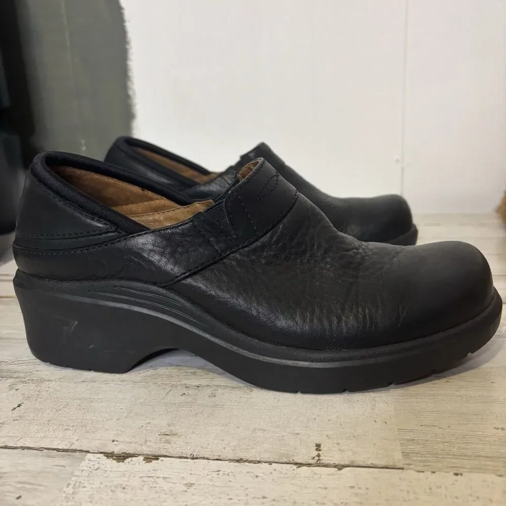 ARIAT Santa Cruz Western Leather Black Clog Comfort Shoes Women's Size 8.5 B - Picture 8 of 13